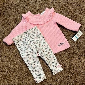 Nautica 6-9months 2pcs baby girl outfit